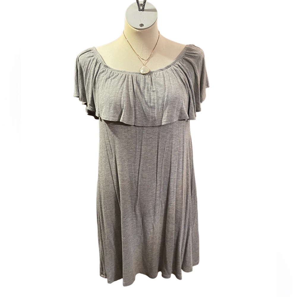 Poof! Womens Grey Dress Size Medium